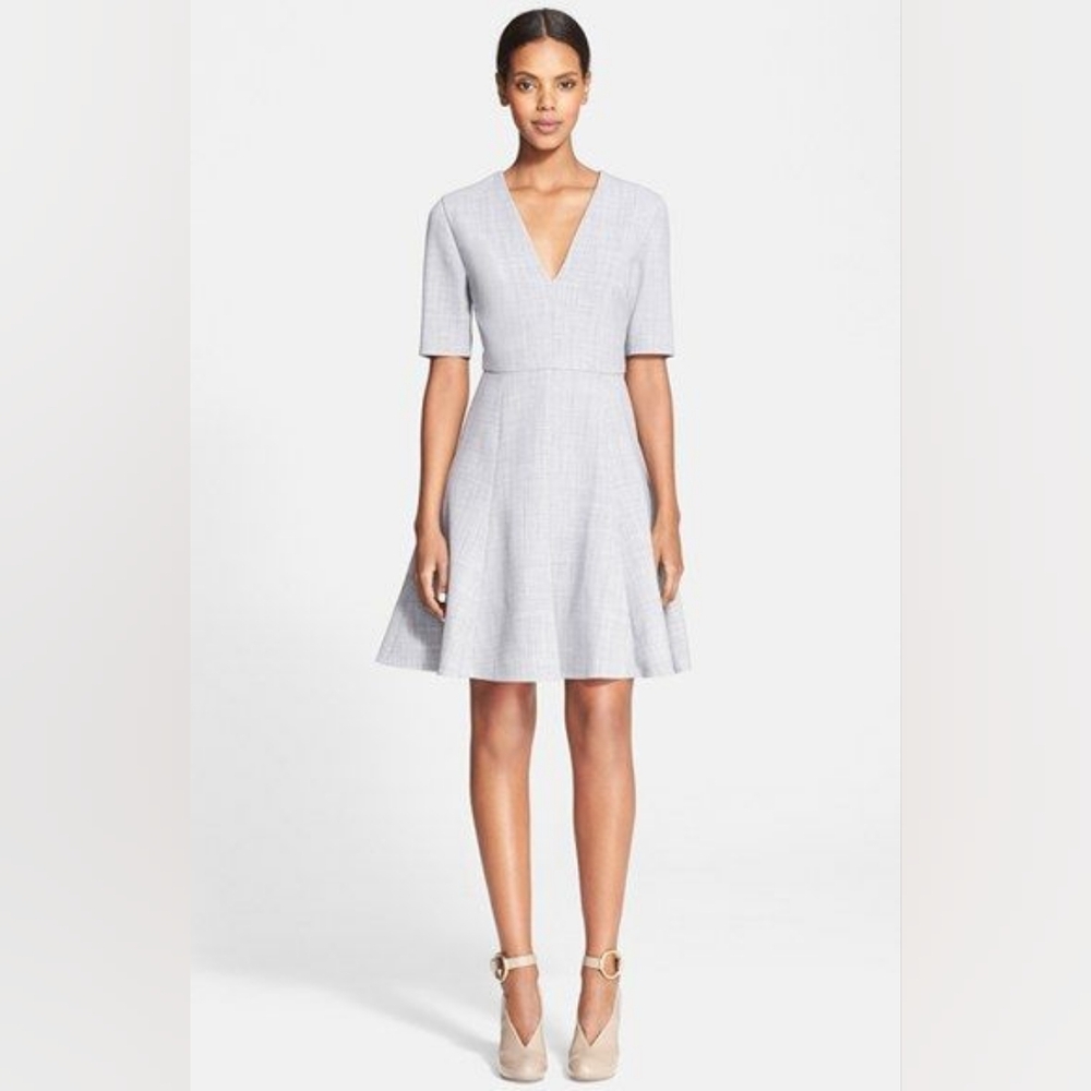 Stella McCartney Runway Grey Fit Flare Dress